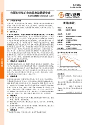 光伏行业周报：大面积钙钛矿电池效率取得新突破