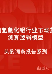 中国氢氧化铝行业市场规模测算逻辑模型 头豹词条报告系列