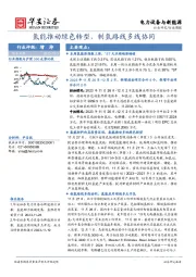 电力设备与新能源行业周报：氢能推动绿色转型，制氢路线多线协同