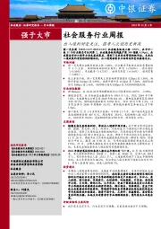 社会服务行业周报：出入境利好受关注，国考人次创历史新高