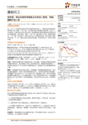 基础化工行业研究周报:商务部:推动全面取消制造业外资准入限制,纯碱、醋酸价格上涨
