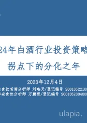 2024年白酒行业投资策略：拐点下的分化之年