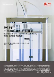 2023年中国3D打印机行业概览