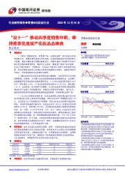 零售&化妆品行业：“双十一”推动四季度销售冲刺，维持推荐优质国产化妆品品牌商