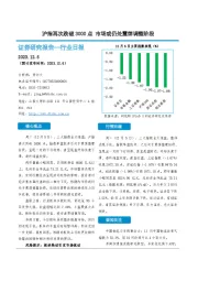 非银金融行业日报：沪指再次跌破3000点 市场或仍处震荡调整阶段