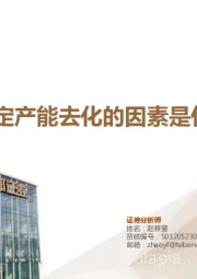 农林牧渔行业深度：决定产能去化的因素是什么