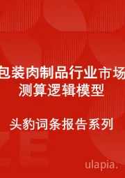 中国包装肉制品行业市场规模测算逻辑模型 头豹词条报告系列