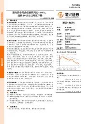 光伏行业月报：国内前十月光伏装机同比+145%，组件10月出口环比下降