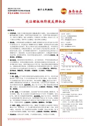 有色行业周报：关注锂板块阶段反弹机会