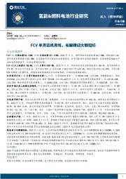 氢能&燃料电池行业研究：FCV单月装机高增，电解槽迎大额招标