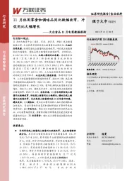 大众食品11月电商数据跟踪：11月休闲零食和调味品同比跌幅收窄，冲饮同比大幅增长
