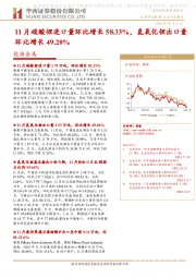 能源金属：11月碳酸锂进口量环比增长58.33%，氢氧化锂出口量环比增长49.20%