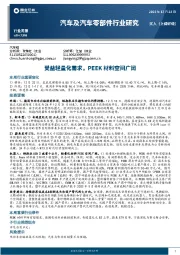 汽车及汽车零部件行业研究：受益轻量化需求，PEEK材料空间广阔