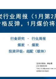 煤炭行业周报（1月第2周）：动力煤价格反弹，1月煤价将维持高位