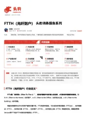 FTTH（光纤到户） 头豹词条报告系列