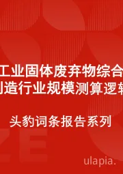 中国工业固体废弃物综合利用装备制造行业市场规模测算逻辑模型 头豹词条报告系列