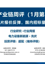 光伏产业链周评（1月第2周）：硅片、电池片报价反弹，国内招标量持续高增