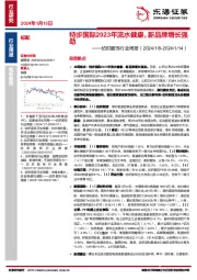 纺织服饰行业周报：特步国际2023年流水健康，新品牌增长强劲