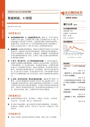 信息技术行业2024年度投资策略：数据赋能，AI突围