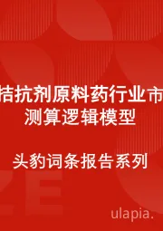 中国钙拮抗剂原料药行业市场规模测算逻辑模型 头豹词条报告系列