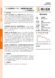 12月社零数据点评：12月社零同比+7.4%，消费需求稳步释放