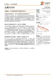 金属与材料行业研究周报：电磁悬挂：汽车悬架智能化的重要发展方向