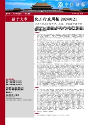 化工行业周报：天然气价格大幅下滑，纯碱、草铵膦价格下跌