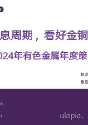 2024年有色金属年度策略：降息周期，看好金铜铝