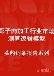 中国椰子肉加工行业市场规模测算逻辑模型 头豹词条报告系列