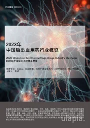 2023年中国脑出血用药行业概览
