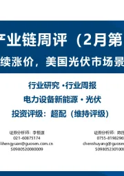 光伏产业链周评(2月第1周):N型硅料持续涨价,美国光伏市场景气度高涨
