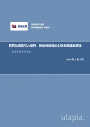 医药生物行业周报：报告撰写完毕后，更新目录、图目录、表目录、以及数据底稿中的工作表名称（每个工作表对应的报告页数）.