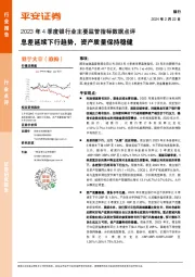 2023年4季度银行业主要监管指标数据点评：息差延续下行趋势，资产质量保持稳健