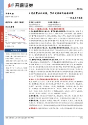 农林牧渔行业点评报告:1月能繁去化延续,节后淡季猪价持续回落