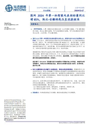 电气设备行业周报:国网2024年第一批智能电表招标量同比增85%,陕北-安徽特高压直流获核准