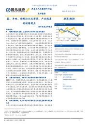 汽车行业点评报告：氢、丰田、特斯拉以及苹果，产业视角的极简观点