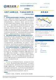 汽车行业点评报告：优势产业继续支持，中流砥柱发挥作用