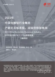 2023年中国电解铝行业概览：产能天花板来临，迎接供给新格局（摘要版）
