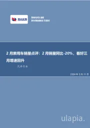 2月乘用车销量点评：2月销量同比-20%，看好三月增速回升