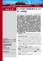 第3周周报：国务院印发以旧换新行动方案，推动新能源发展