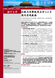 社服与消费视角点评1-2月国内宏观数据：社零表现基本符合预期，展望全年出入境商旅需求恢复空间仍存