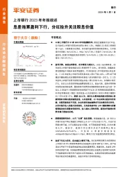 上市银行2023年年报综述：息差拖累盈利下行，分红抬升关注股息价值