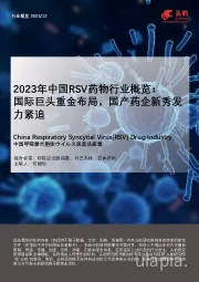 2023年中国RSV药物行业概览：国际巨头重金布局，国产药企新秀发力紧追
