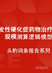 中国多发性硬化症药物治疗行业市场规模测算逻辑模型