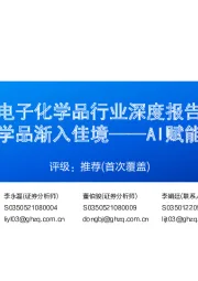 湿电子化学品行业深度报告：湿电子化学品渐入佳境——AI赋能化工之三