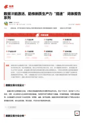 数据潜能激活，助推新质生产力“提速” 词条报告系列