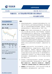 有色金属行业周报：地缘政治、央行购金需求等因素长期支撑金价