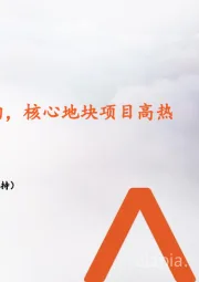 地产行业月报：小阳春冷热不均，核心地块项目高热