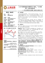 汽车行业周报:3月中国新能源车销量同比+35%,“以旧换新”行动方案出炉