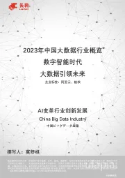 2023年中国大数据行业概览：数字智能时代 大数据引领未来